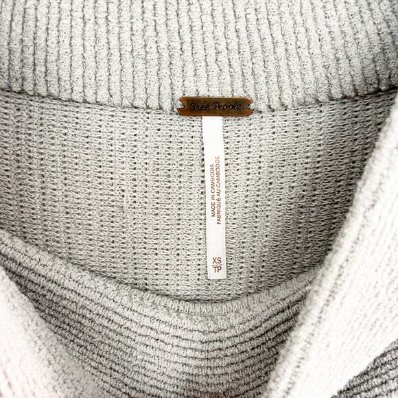 Free People Ottoman Slouchy Tunic Funnel Neck Sweater in Gray - Picture 4 of 8